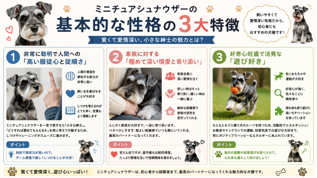 ミニチュアシュナウザーの性格