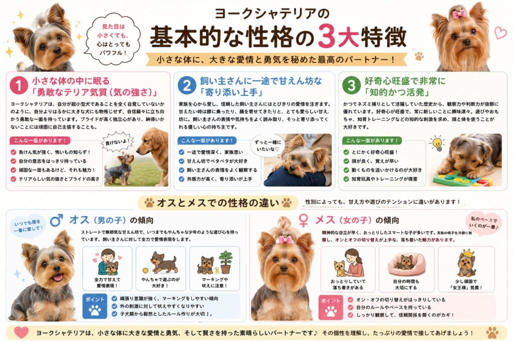 ヨークシャテリアの性格