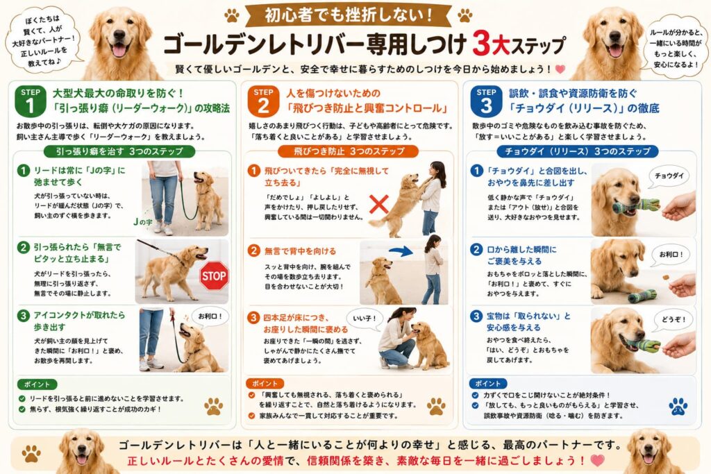 ゴールデンレトリバーのしつけ