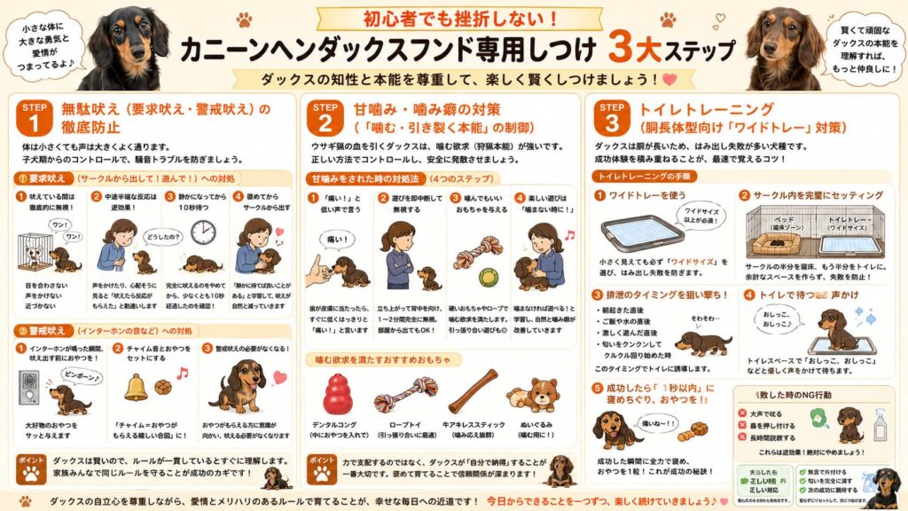 カニヘンダックスのしつけ