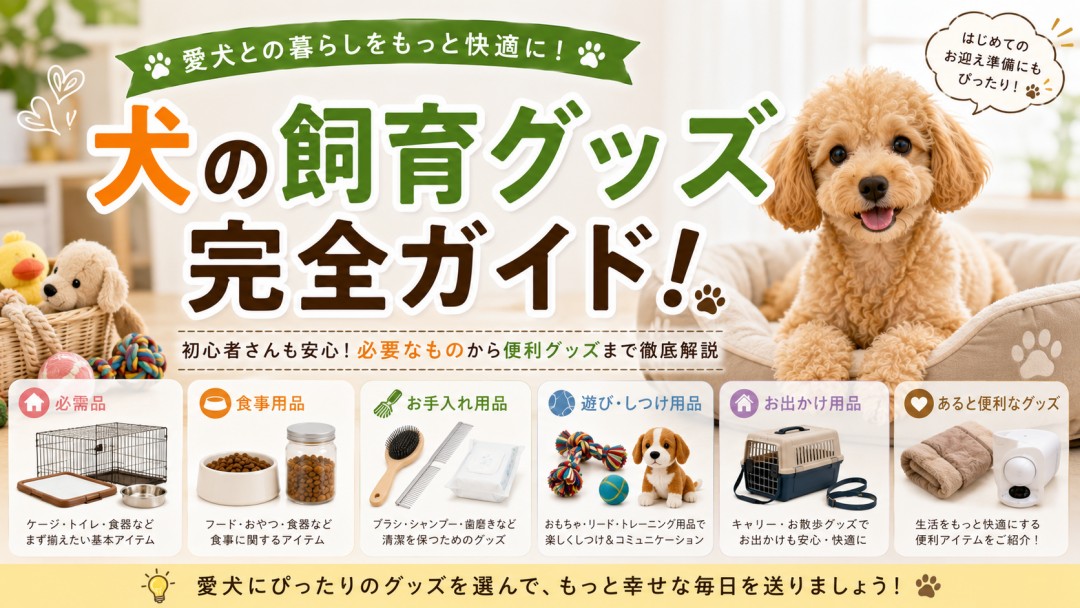 犬のおすすめ飼育グッズ,アイキャッチ