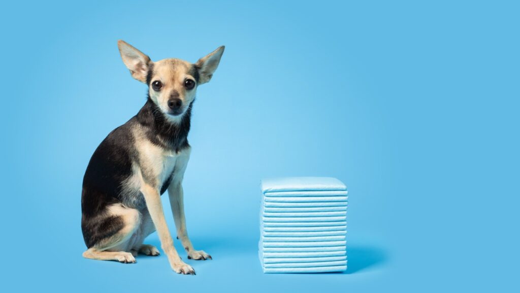 トイレシーツと犬
