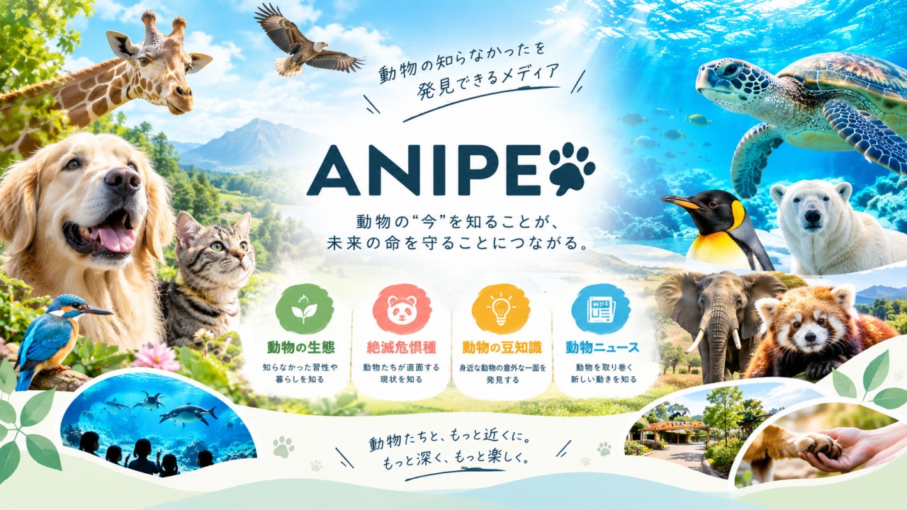 動物たちと出会うANIPE